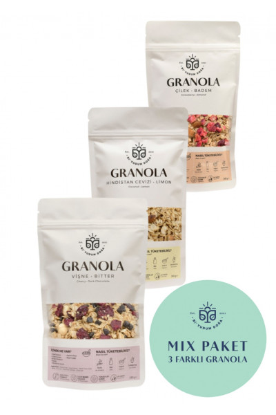 El Yapımı 3'lü Mix Granola