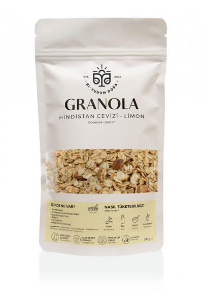 El Yapımı Granola Hindistan Cevizi - Limon